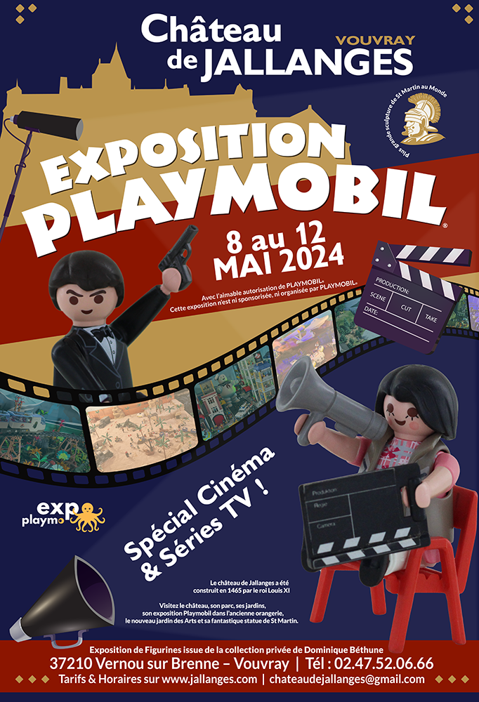 Affiche exposition playmobil chateau jallanges mai 2024 bethune